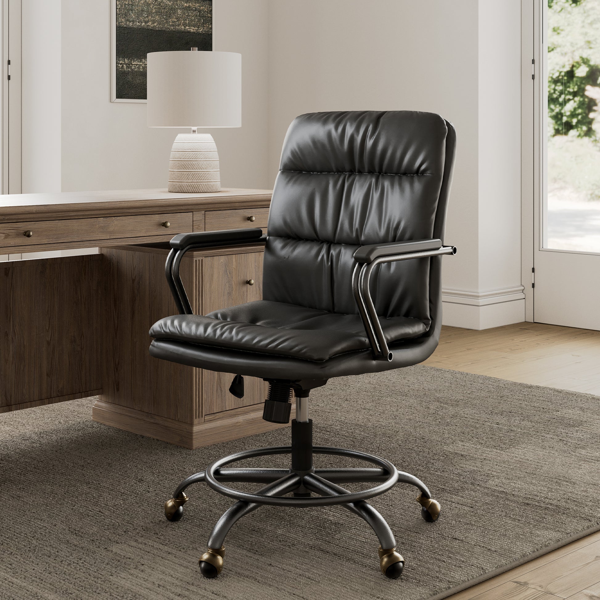 Eureka Ergonomic PU Leather Good Executive Desk Office Chair