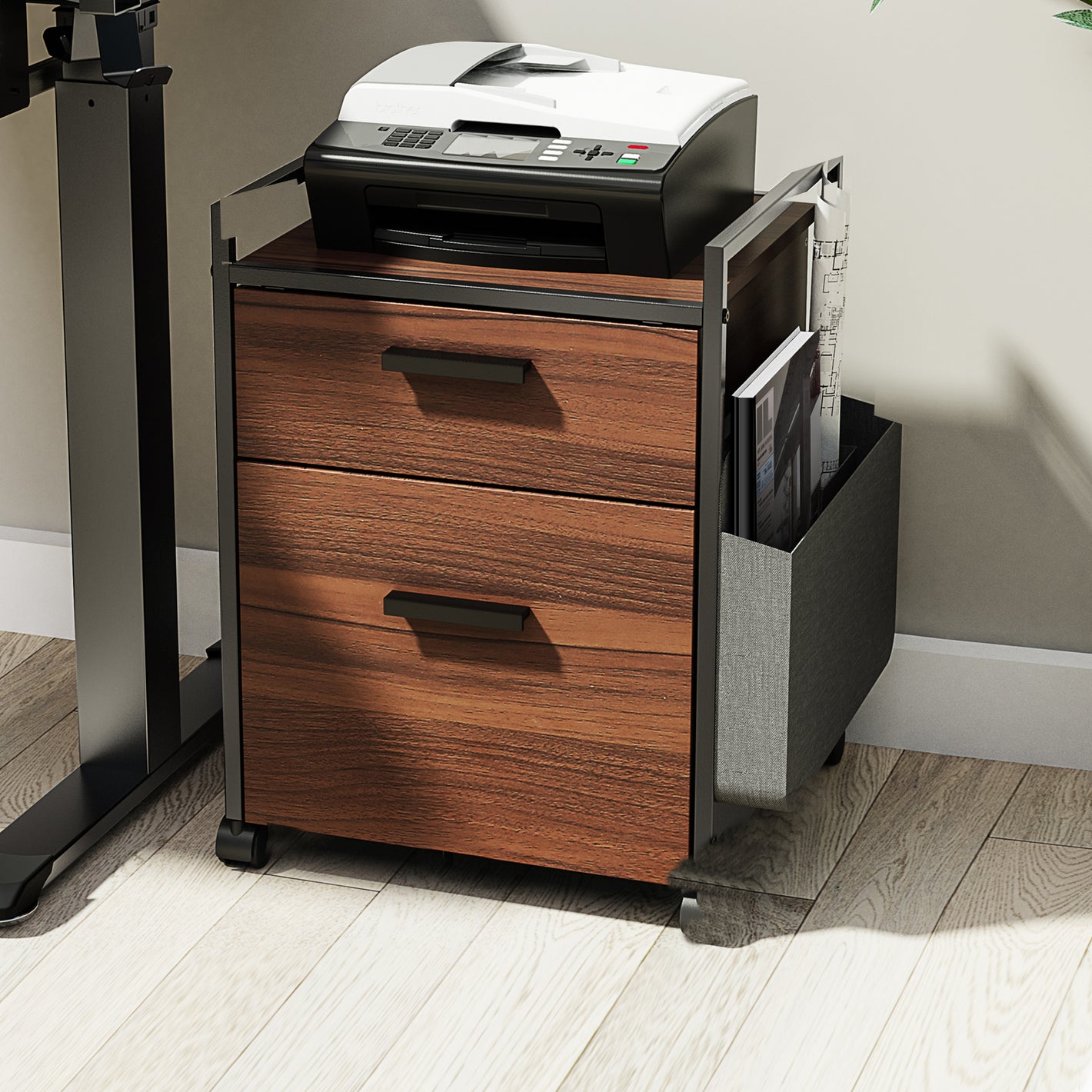 Eureka Ergonomic Rolling File Cabinet with Drawer