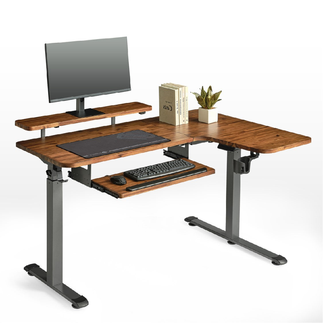 Eureka Ergonomic Solid Wood L-Shaped Standing Desk, perfect for any workspace