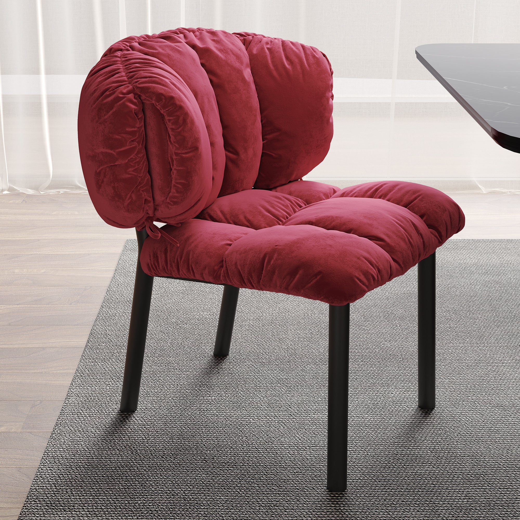 Eureka Ergonomic Vintage Velvet Upholstered Dining Chair
