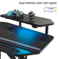 Aero Wing Shaped Studio Desk (73"x23")