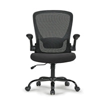 Onyx Ergonomic Office Chair With Black Mesh Back, Black Seat and Adjustable Armrests.