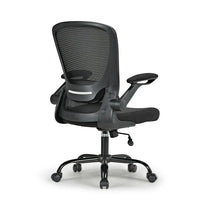 Onyx Ergonomic Office Chair With Black Mesh Back, Adjustable Armrests, and Ergonomic Design.