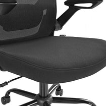 Black Onyx Ergonomic Office Chair With Mesh Back and Padded Seat, Designed for Ergonomic Support and Comfort.