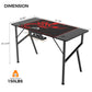 Gaming Desk with K-shaped Legs Product Dimensions