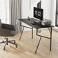 Eureka Ergonomic Home Office with Black Gaming Desk with K-shaped Legs