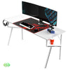 47''/55''/63'' Gaming Desk with K-shaped Legs - White