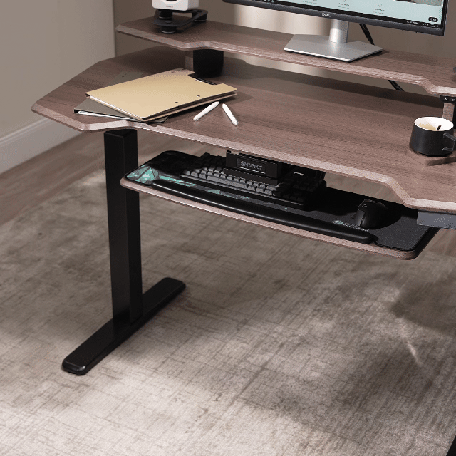 The 55" standing desk with 360 rotating  keyboard tray