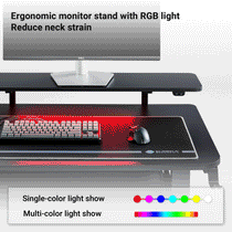 L-Shaped Standing Desk with Accessories Set (60"x23")