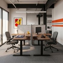L-Shaped Standing Desk with Accessories Set (60"x23")
