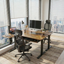 L-Shaped Standing Desk with Accessories Set (60"x23")