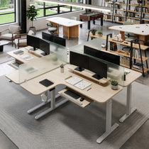 L-Shaped Standing Desk with Accessories Set (60"x23")