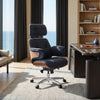 Mathias Soft, Premium Fabric Executive Office Chair - Navy Blue