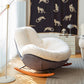 Chloe, Comfy Rocking Lounge Chair, Off White