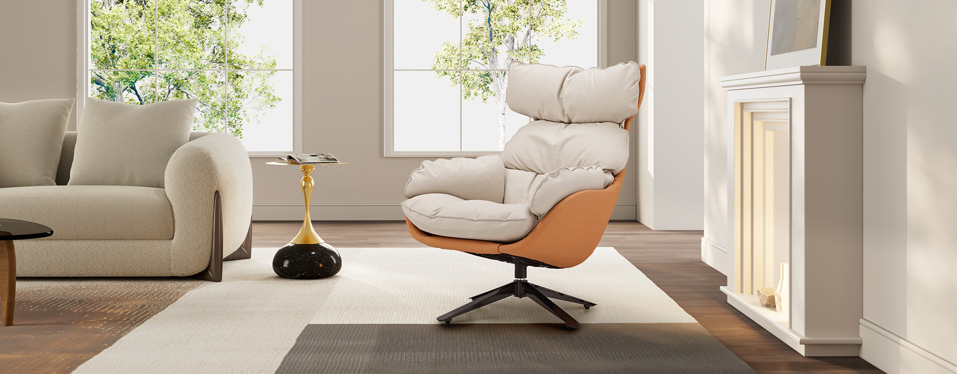 Eq3 discount swivel chair