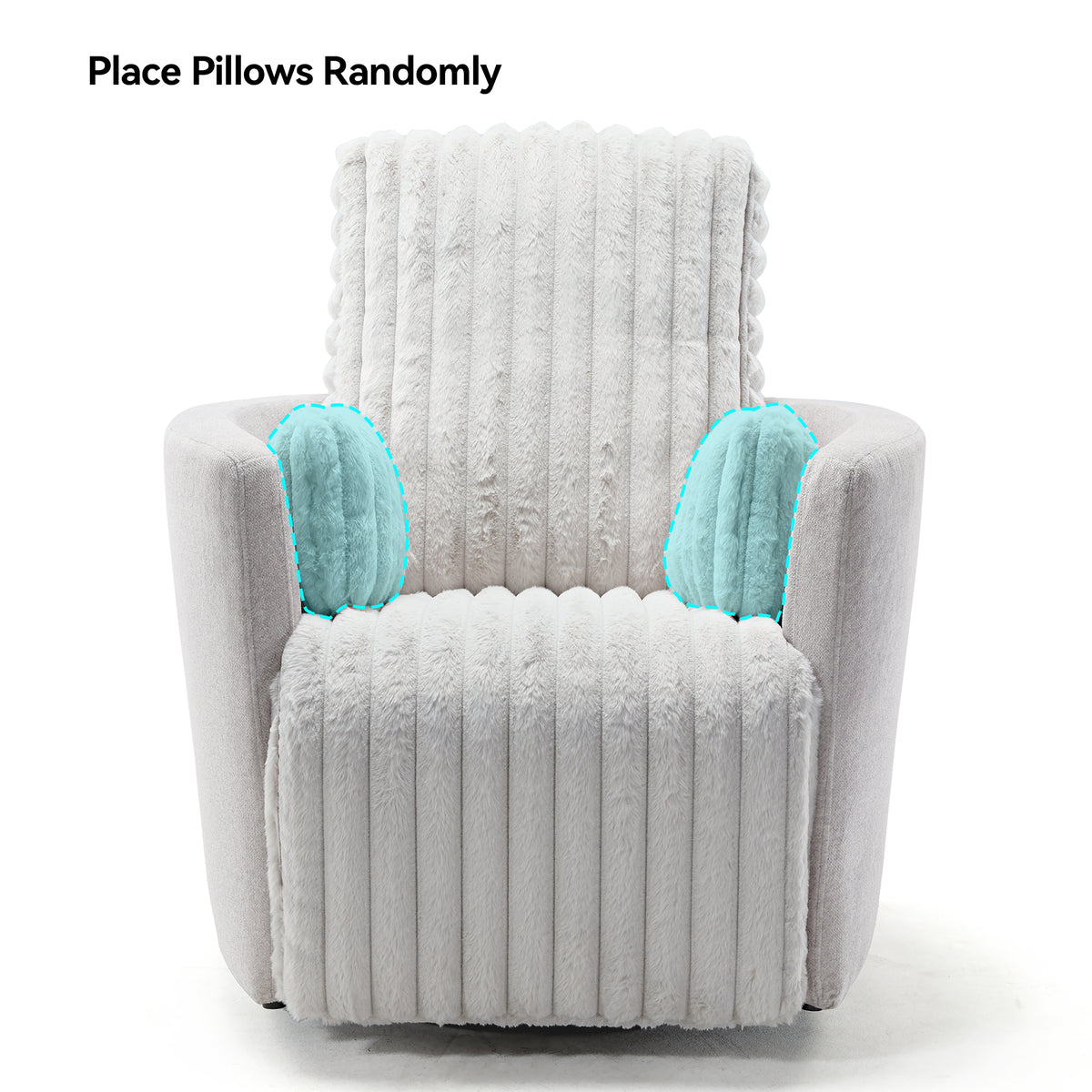 Swivel Rocking Recliner with Pillows|Eureka Ergonomic