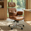 Mathias, Napa Leather Executive Office Chair - Brown