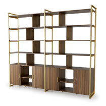 Napa Wood Bookcase Cabinet With Adjustable Shelves and Bottom Storage, Featuring a Stylish Design for Home Or Office.