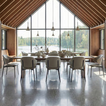 Noble, Upholstered Dining Side Chairs Set of 2, Gray