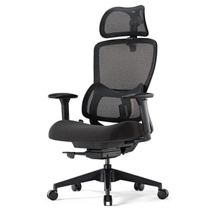 Lark Ergonomic Office Chair, Black Mesh Back, Adjustable Lumbar Support, Designed for Spinal Health, Eureka Ergonomic.