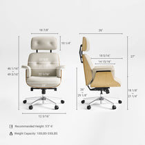 Mathias, Napa Leather Executive Office Chair