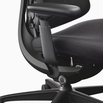 LiberNovo Omni Dynamic Ergonomic Office Chair with StepSync Footrest Graphite Seat-Height-Adjustment