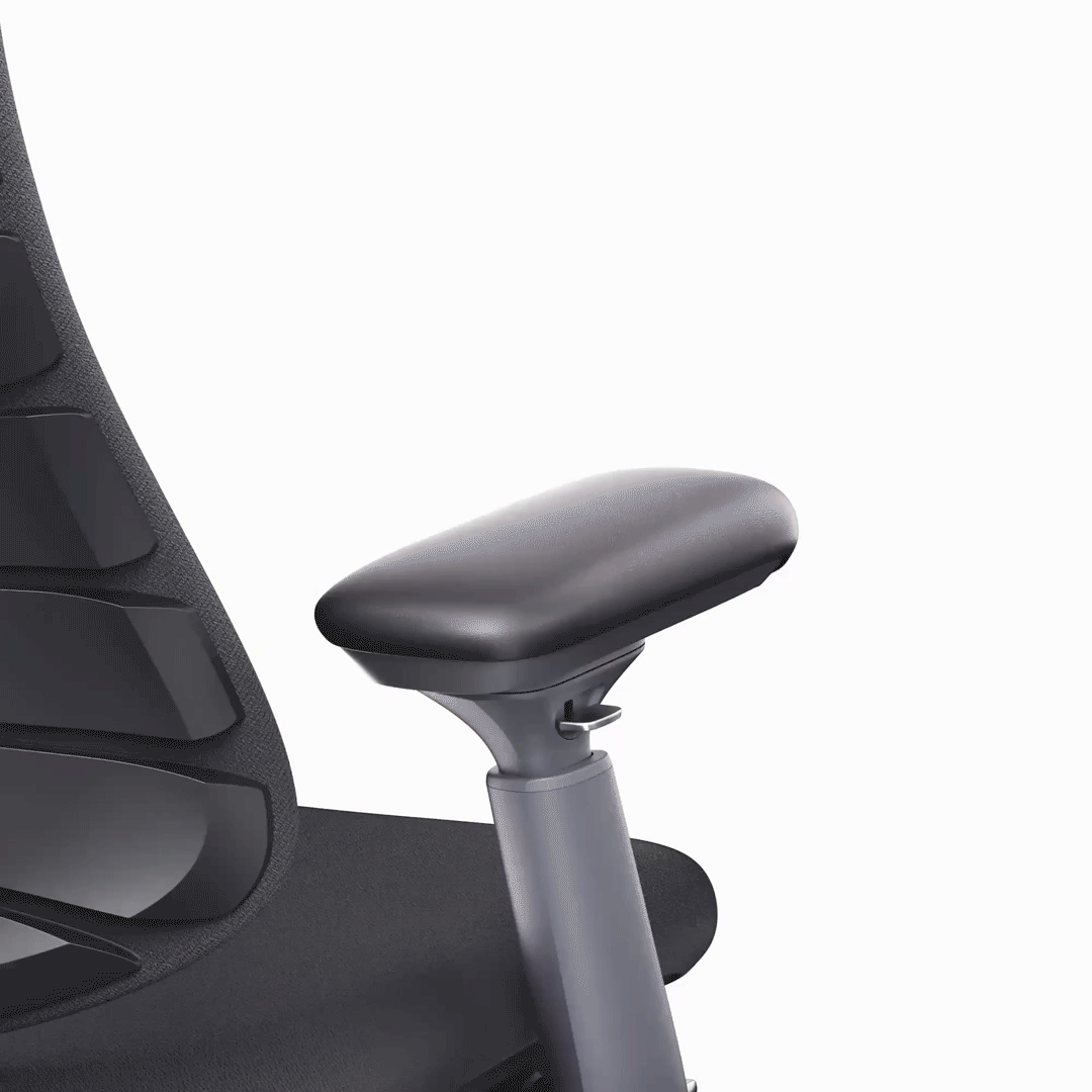 Eureka Ergonomic LiberNovo Omni adjustable armrest detail