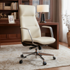 Royal Slim, Executive Office Chair - Beige White