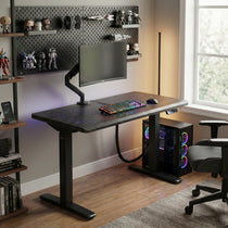 Wonder,  Touch-Activated Glowing Glass Standing Desk (47"x23")
