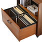 29'' Display File Storage Cabinet, Dark Walnut