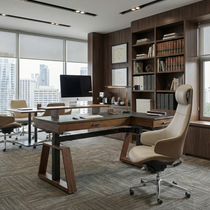 Executive Office Set:  Ark Standing Desk & Premium Executive Chair