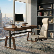 Executive Office Set: Ark Standing  Desk & Luxury Executive Chair