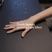 Wonder,  Touch-Activated Glowing Glass Standing Desk (47"x23")