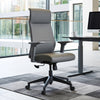 Valen,Microfiber Leather Office Chair - Gray
