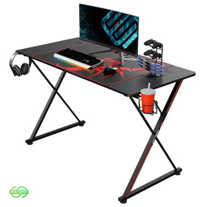 Eureka Gaming Desk with X-shaped Legs, 47''