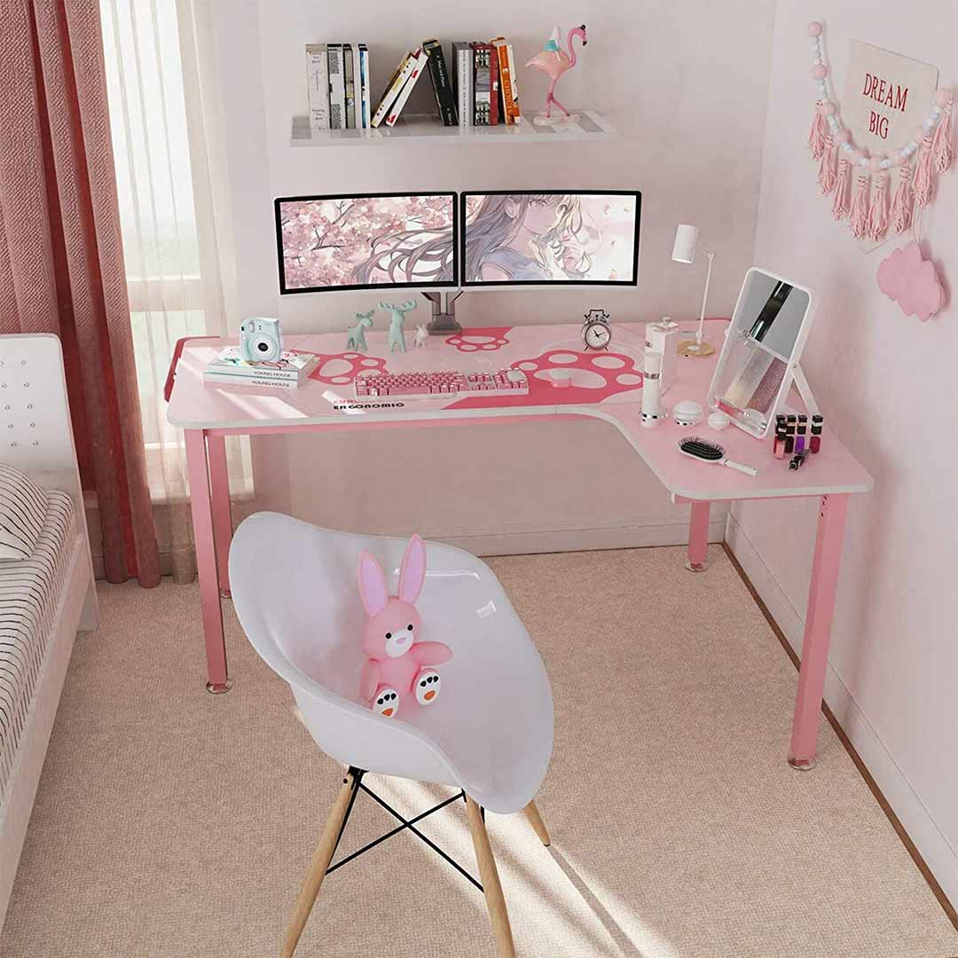 Cute 2024 pink desk