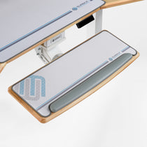 Eureka Ergonomic Aero Pro Desk Features: Height, Retractable, 360° Rotation, and Angle Adjustment.