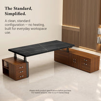 Zen Pro Series, 87"/72" Executive Standing Desk with Cabinets Set