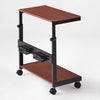 Mobile Height Adjustable CPU Cart - Cherry Wood