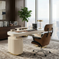 Executive Office Set: Opal Standing Desk & Napa Leather Chair