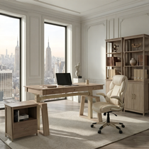 Executive Office Set：Ark EL Standing Desk, Chair & Storage