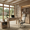 Executive Office Set：Ark EL Standing Desk, Chair & Storage - Ark+Serene