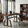 Executive Office Set:  Ark Standing Desk & Premium Executive Chair - Ark+Mathias