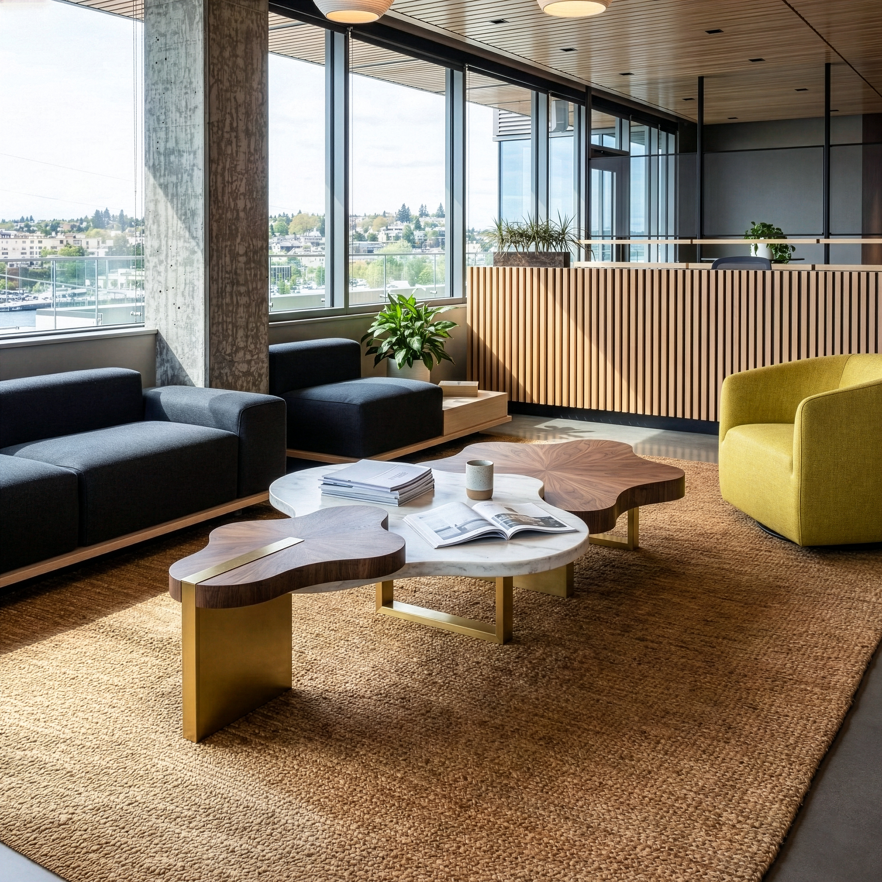 Eureka Ergonomic Cloud Shape Coffee Table