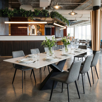 Evelyn, 70"- 102" Extendable Dining Table with Slate, White