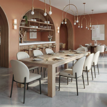 Edora Oak Extendable Dining Table (70.9" -92.5")