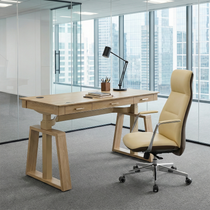 Executive Office Set：Ark EL Standing Desk & Executive Office Chair