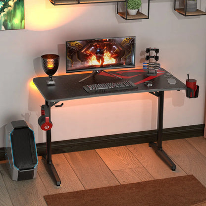 47'' Black/Pink Gaming Computer Desk  Black