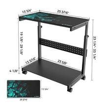 Eureka Ergonomic Mobile Cpu Cart Dimensions, Black, Adjustable Height, and Included Mousepad.