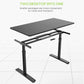 47" Manual Height Adjustable Office Desk